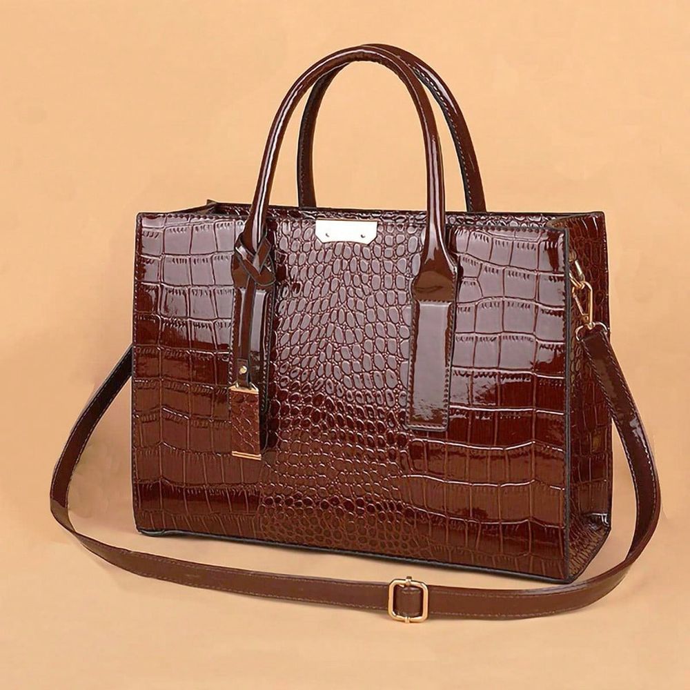 Embossed Top Handle Bag Elegan - Women'S Bags For Work incelemesi ve fiyatı