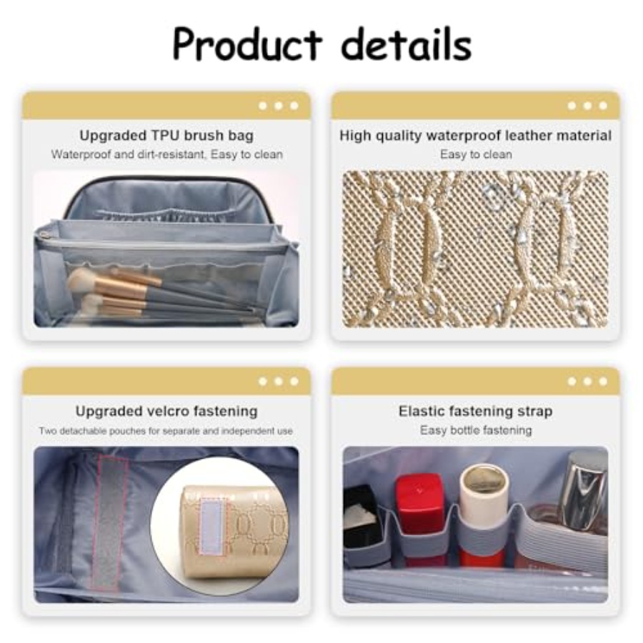 Travel Makeup Bag for Women: C - Women'S Bags incelemesi ve fiyatı