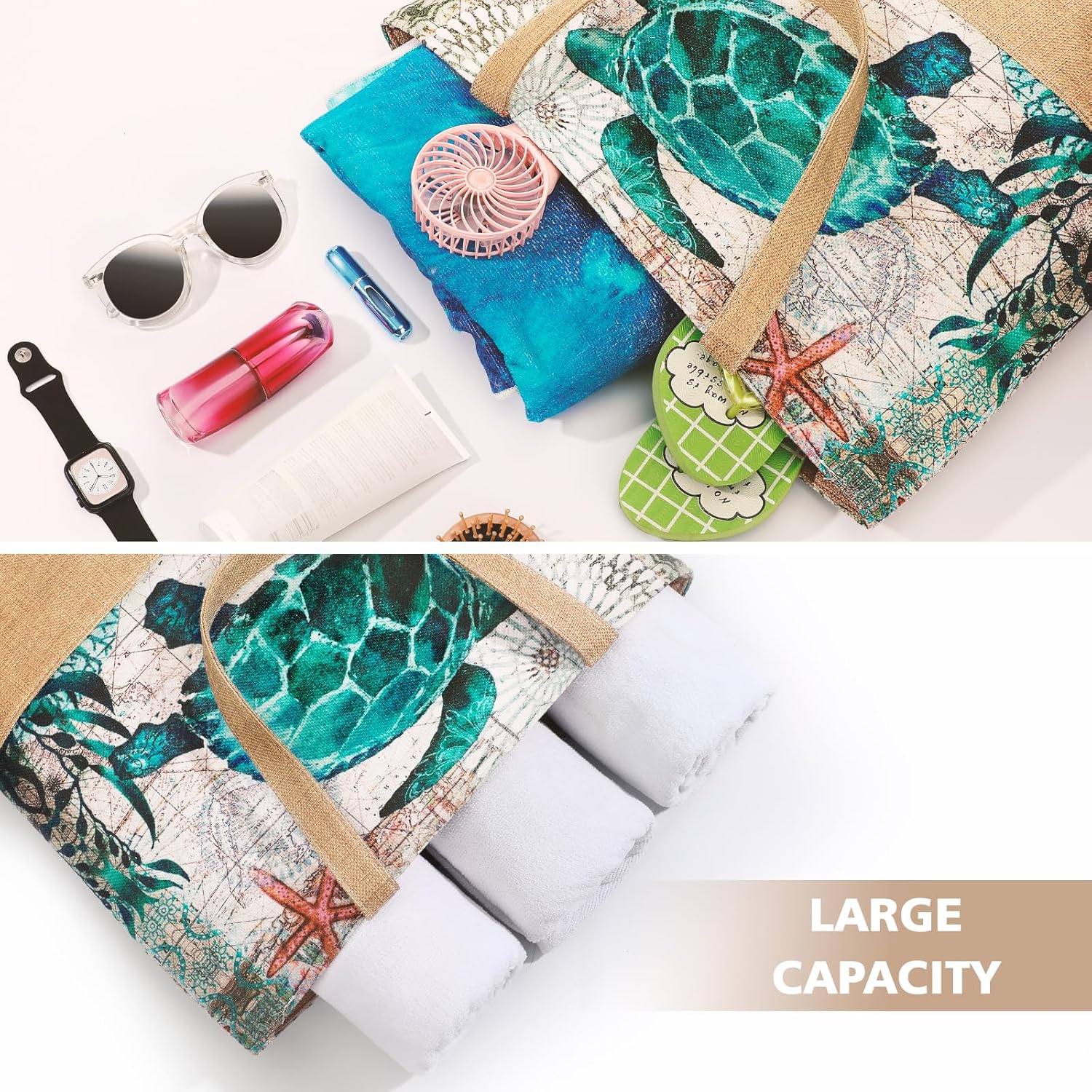 Large Beach Bag for Women with - Women Bags Large incelemesi ve fiyatı