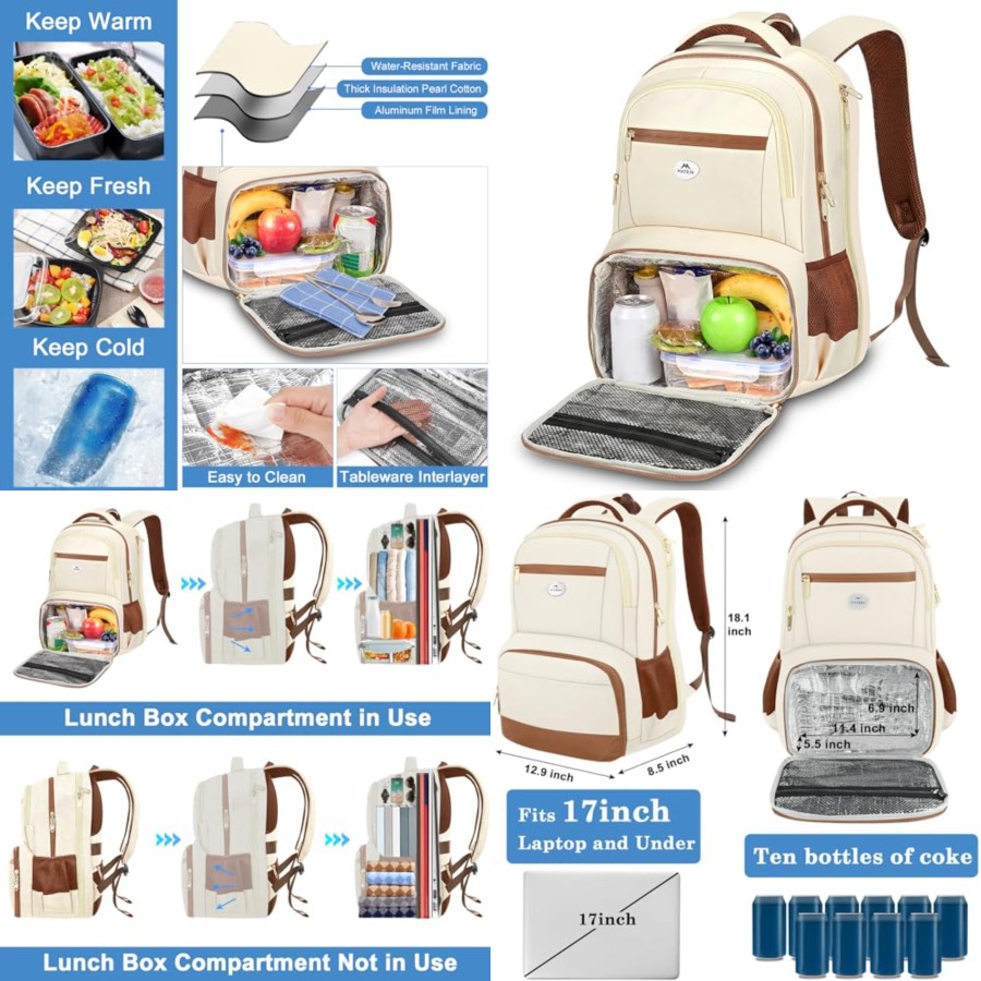 Backpack Lunch Bag for Women,  - Women'S Bags For Work incelemesi ve fiyatı