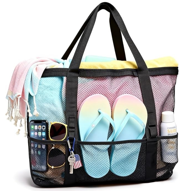 Travel Mesh Beach Bag for Wome - Women Bags Large incelemesi ve fiyatı
