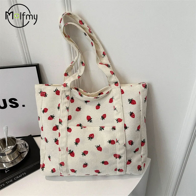 Corduroy Handbag Strawberries  - Women Bags Guess incelemesi ve fiyatı