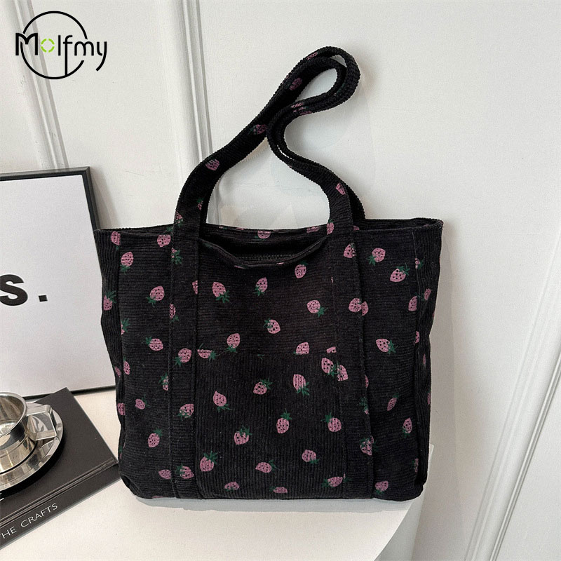 Corduroy Handbag Strawberries  - Women Bags Guess incelemesi ve fiyatı