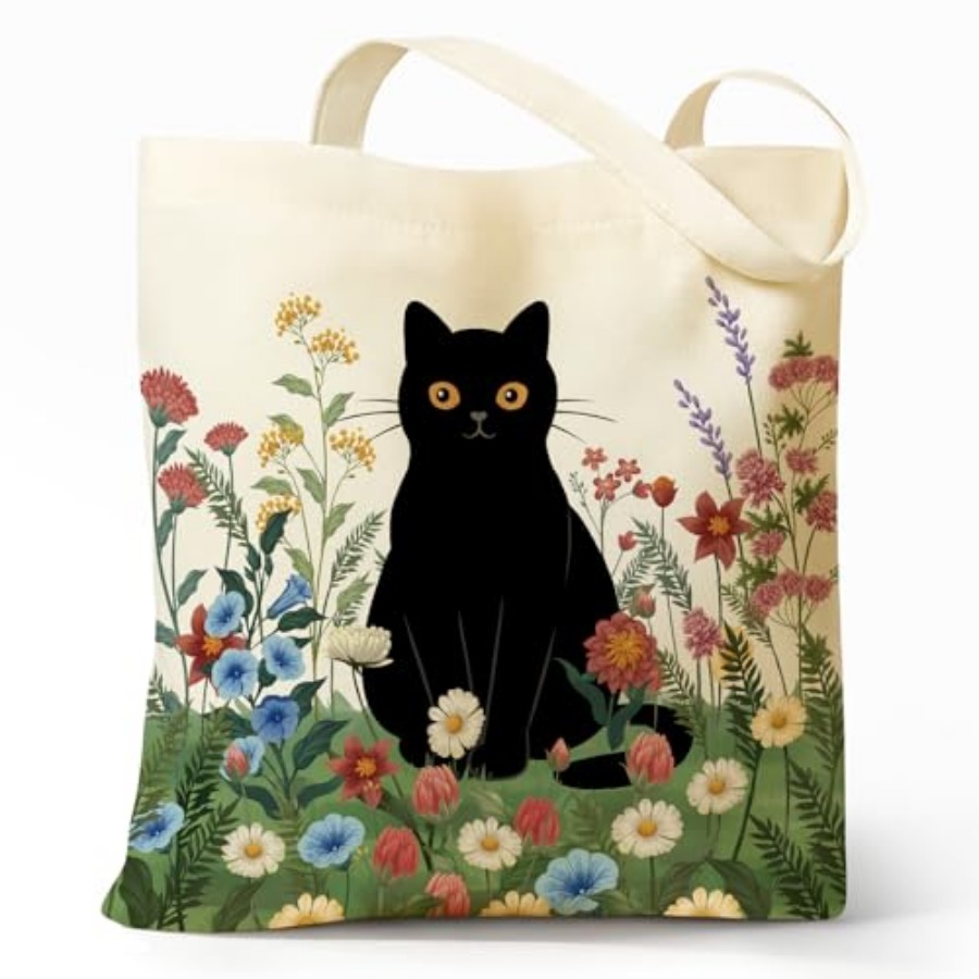 Cute Aesthetic Canvas Tote Bag - Women'S Bags For Work incelemesi ve fiyatı