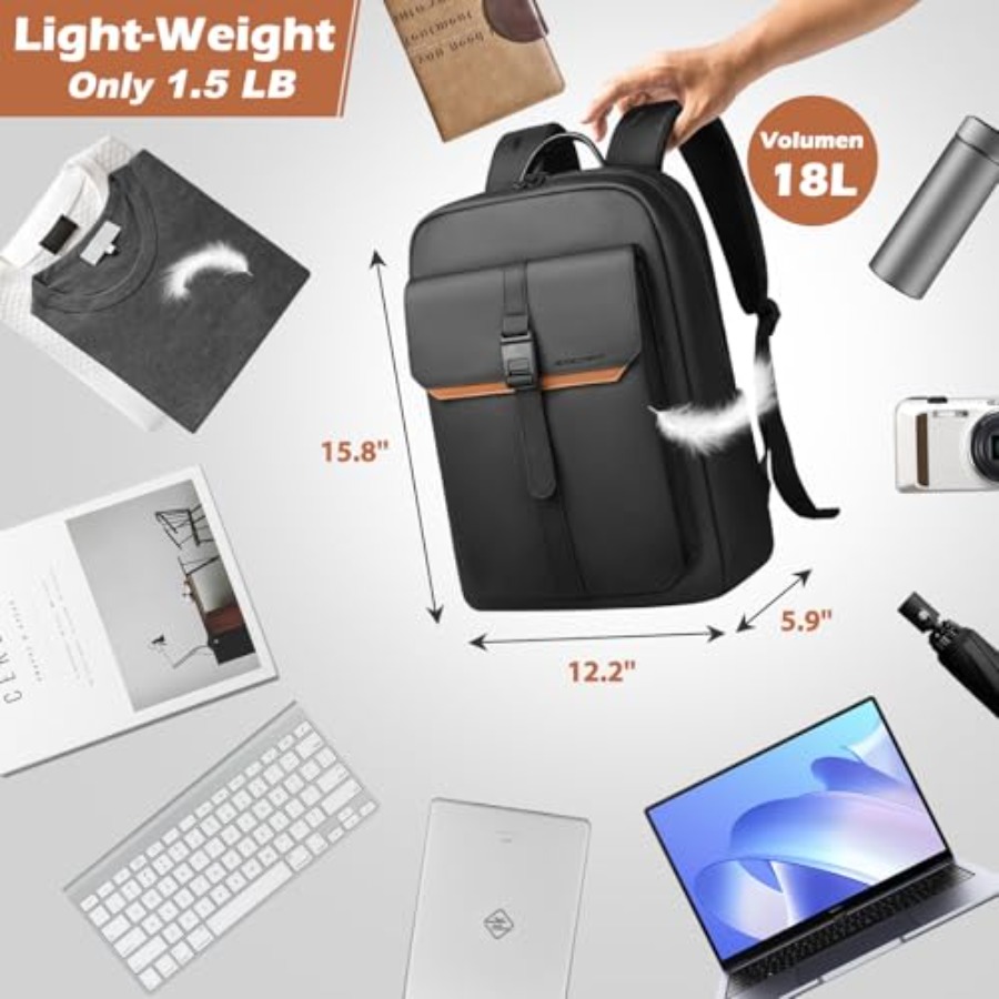 Slim Laptop Backpack for Men W - Women'S Bags For Work incelemesi ve fiyatı