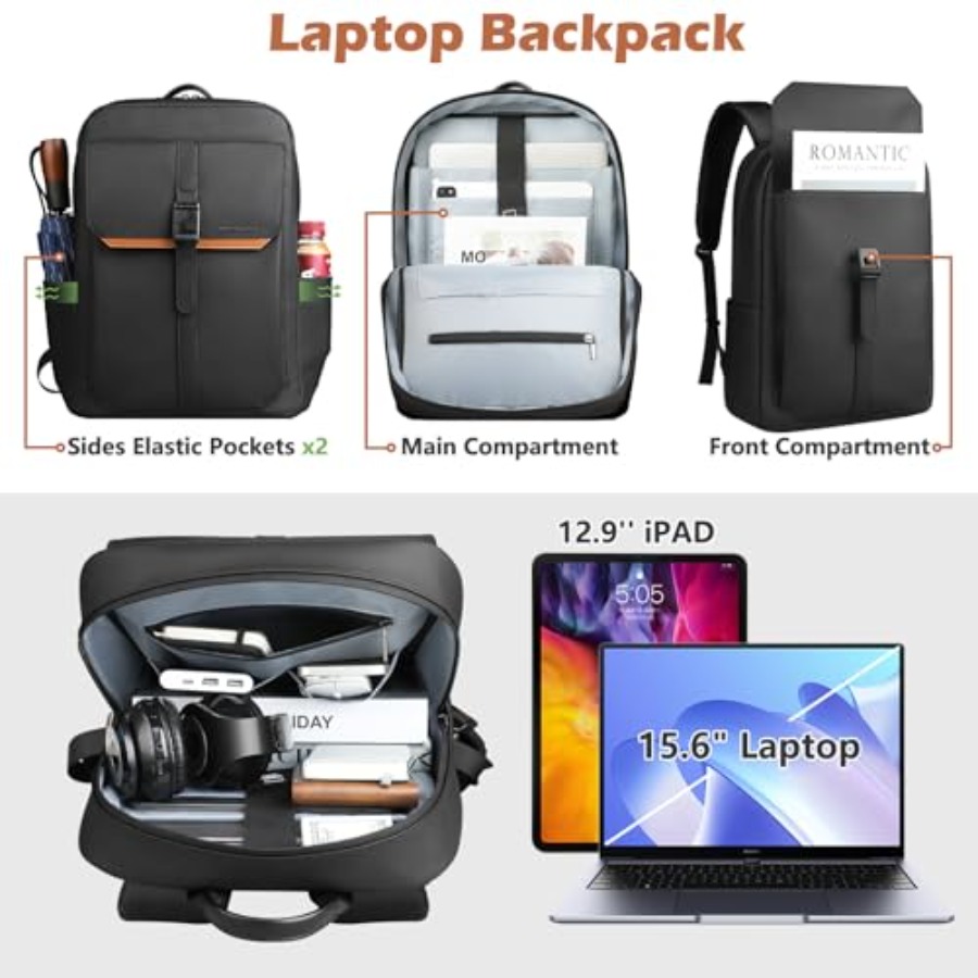 Slim Laptop Backpack for Men W - Women'S Bags For Work incelemesi ve fiyatı