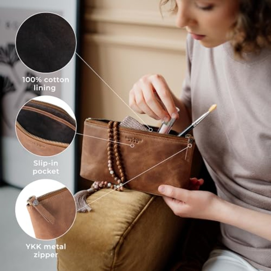 Vintage Genuine Leather Makeup - Women'S Bags incelemesi ve fiyatı