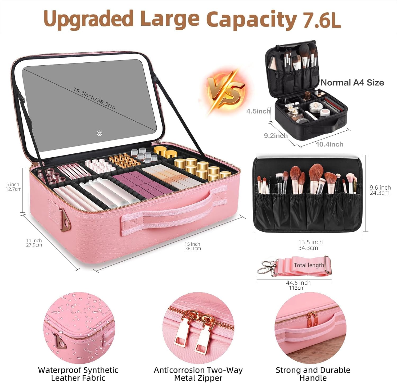Large Capacity Makeup Bag 15'' - Women Bags Large incelemesi ve fiyatı